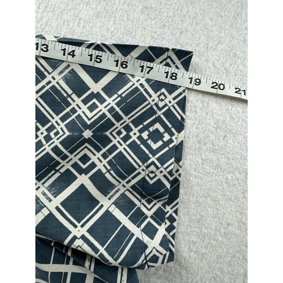 Tommy Bahama Mens Sz XXL Shirt 100% Silk Art Deco Retro Camp Shirt Antique Blue - Picture 15 of 16